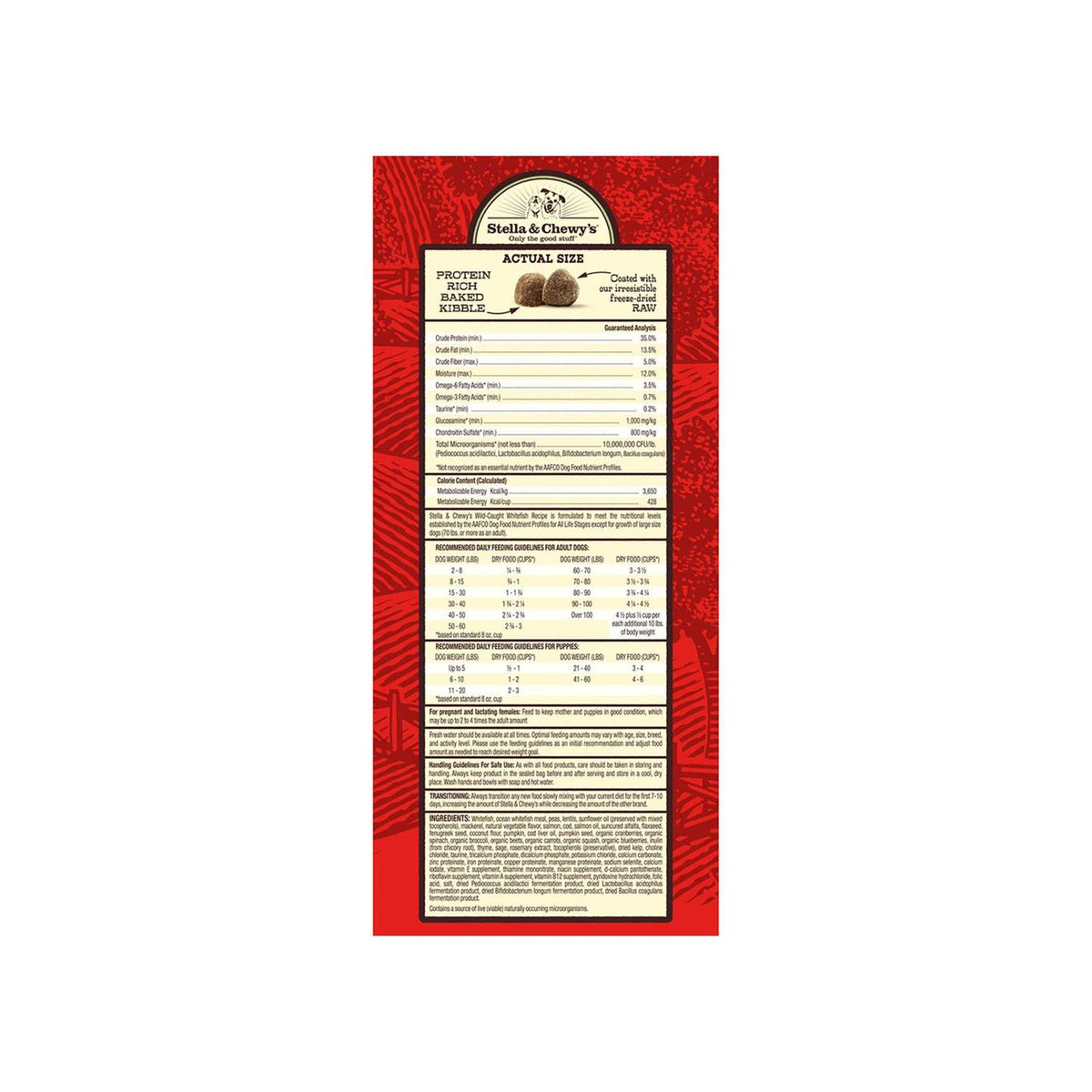 Raw Coated Whitefish Dog Kibble E687