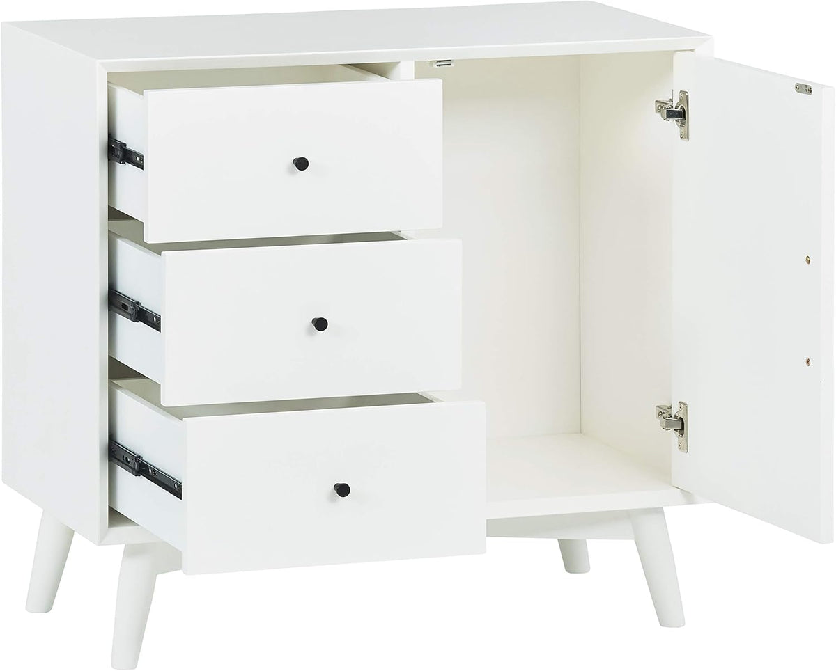 White Media Storage Cabinet H9658