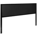 King Upholstered Metal Headboard in Black J408