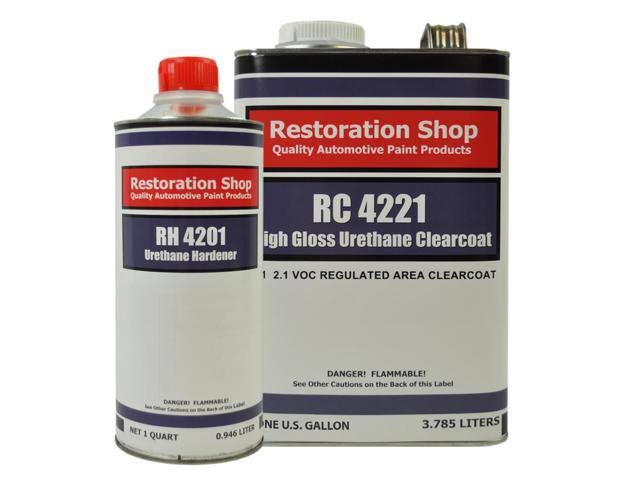 Canary Yellow 1 Gallon Urethane Basecoat and Clearcoat Automotive Paint Kit E6053