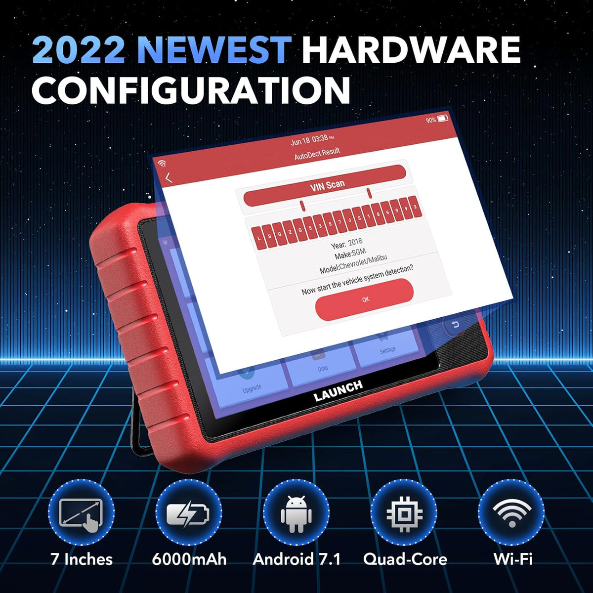 OE-Level All Systems Diagnostic Scan Tool with 26+ Reset Services A36491