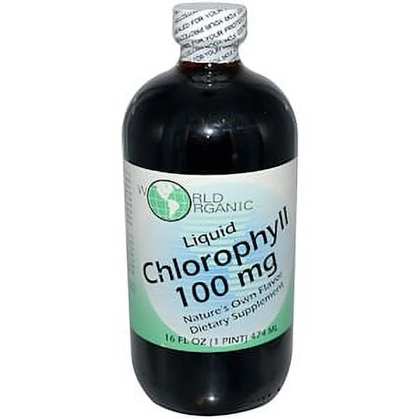 Liquid Chlorophyll, 100 mg, 16 fl oz (474 ml) (Pack of 2) X382097