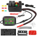 6 Gang Switch Panel with Harness Label Sticker Z54887