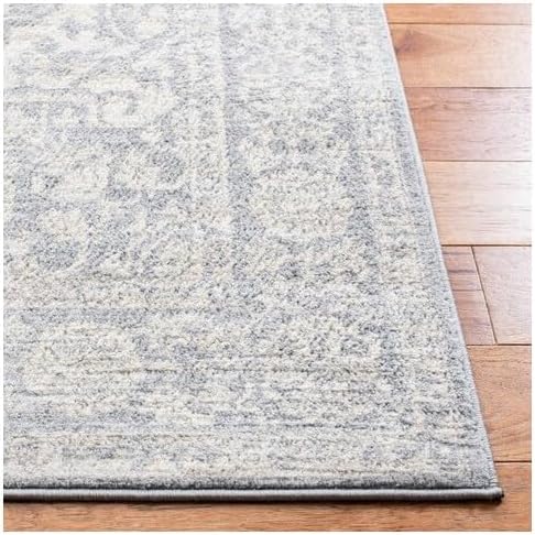 Light Grey & Ivory Runner Rug P23461