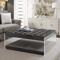 Velvet Contemporary Coffee Table Ottoman P721
