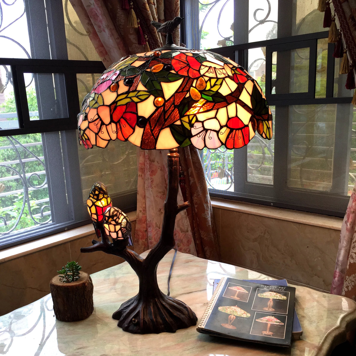 4 Light Table Lamp with 19" Shade Z84152