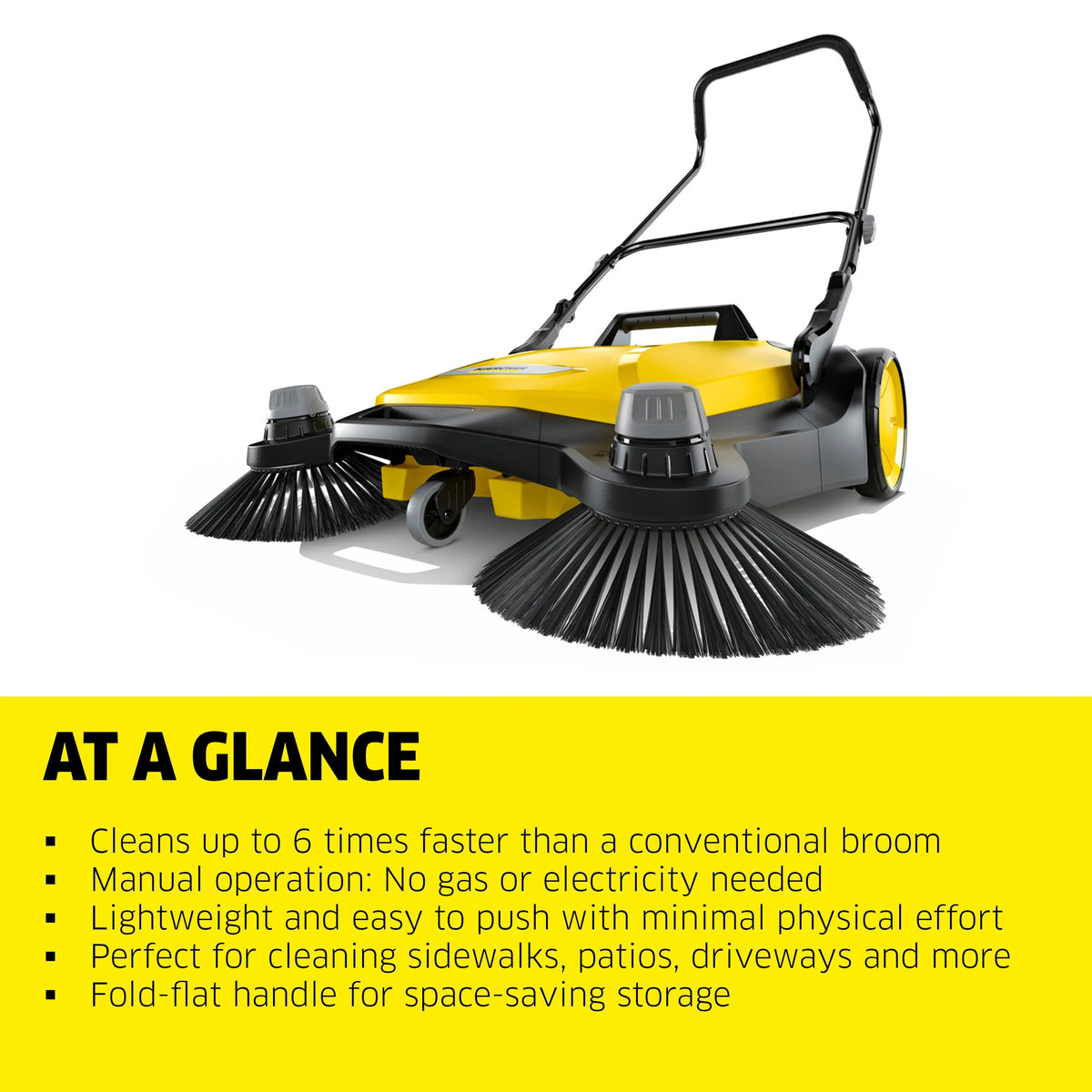 Push Sweeper, 5.25 Gallon V45163