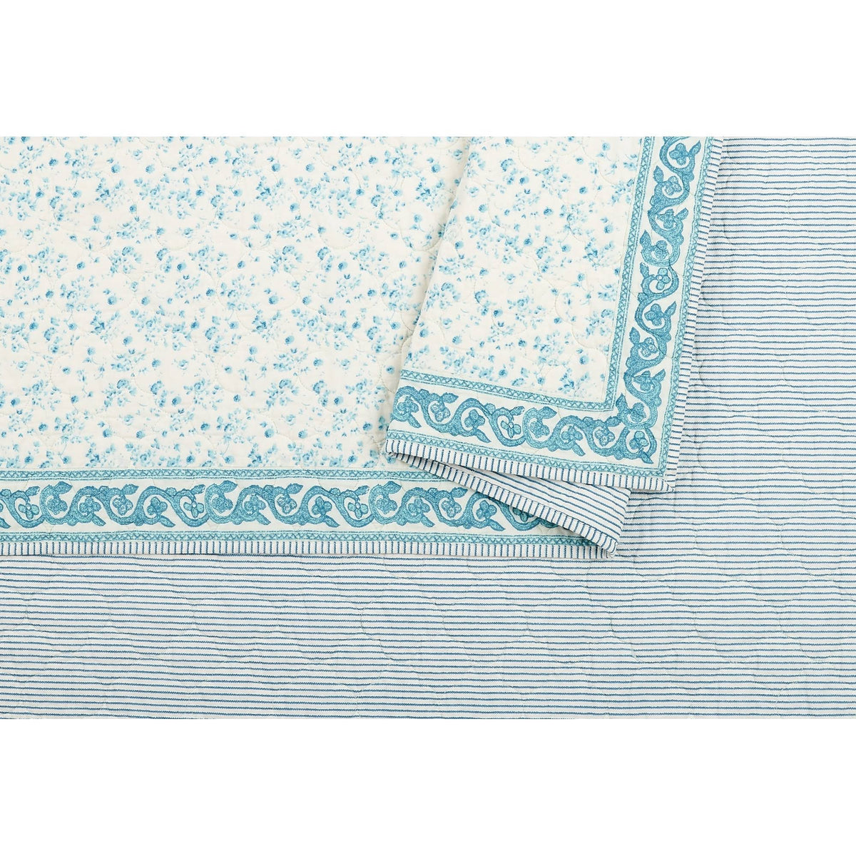King Blue Quilt E9876