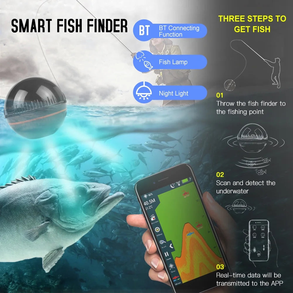 Portable Fish Finder with APP O311
