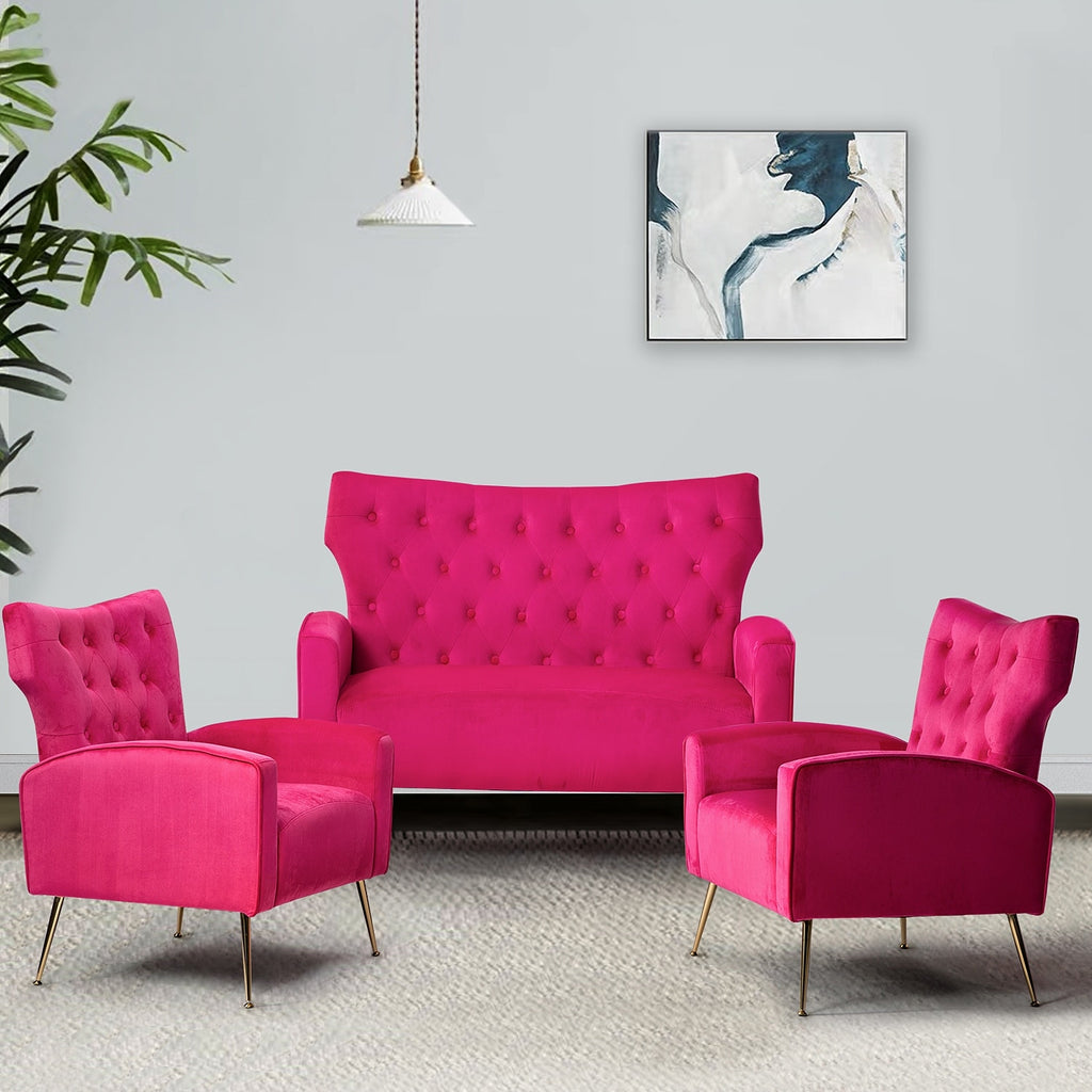 Black Tufted Back Loveseat Z258865