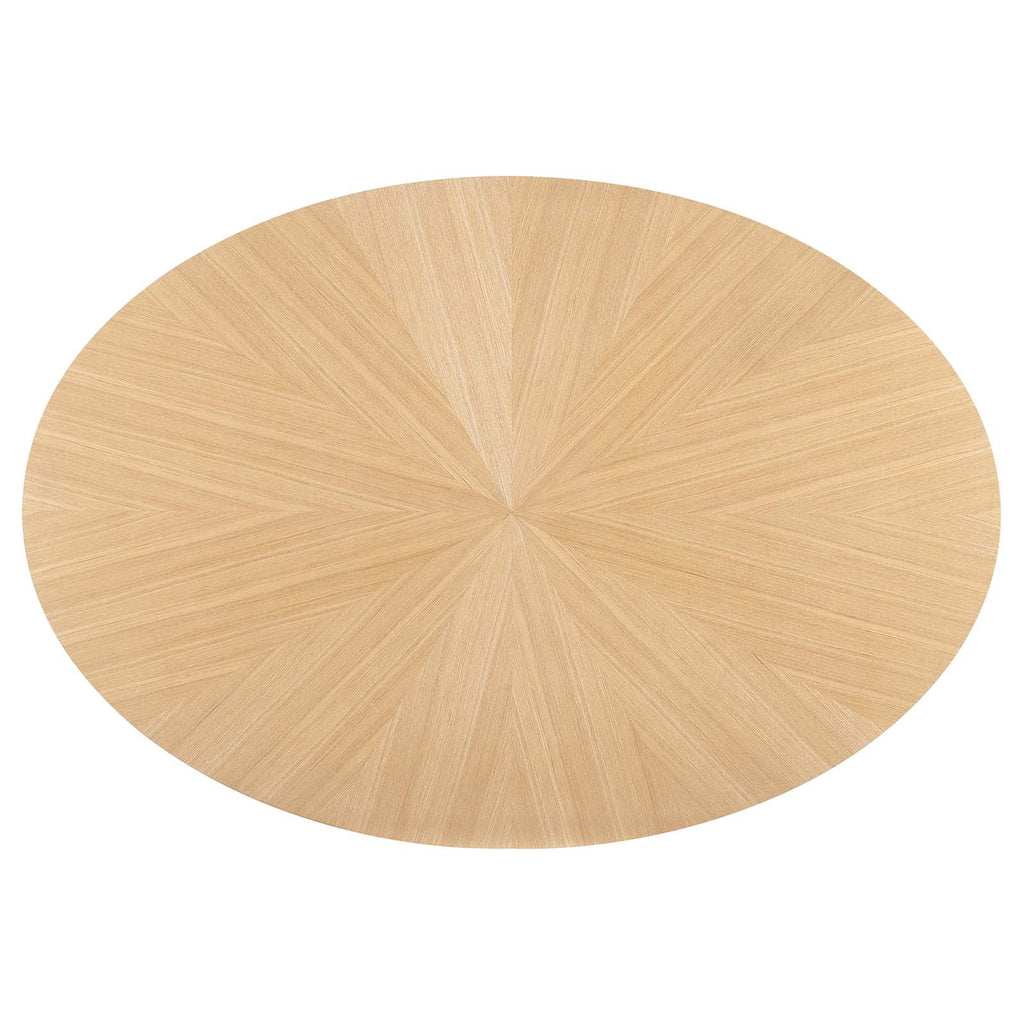 Oak Oval Wood Dining Table T997
