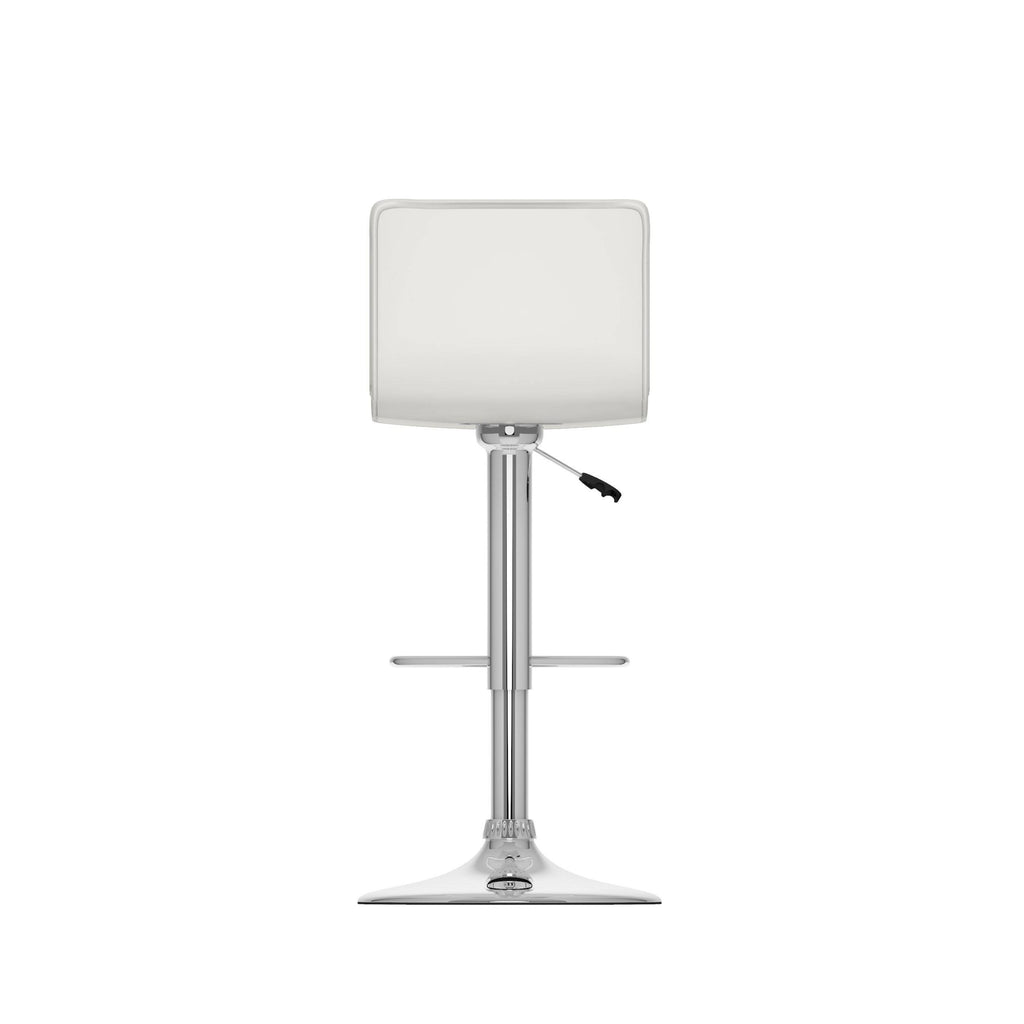 Adjustable Leatherette Bar Stool Set of 2 Red G381342