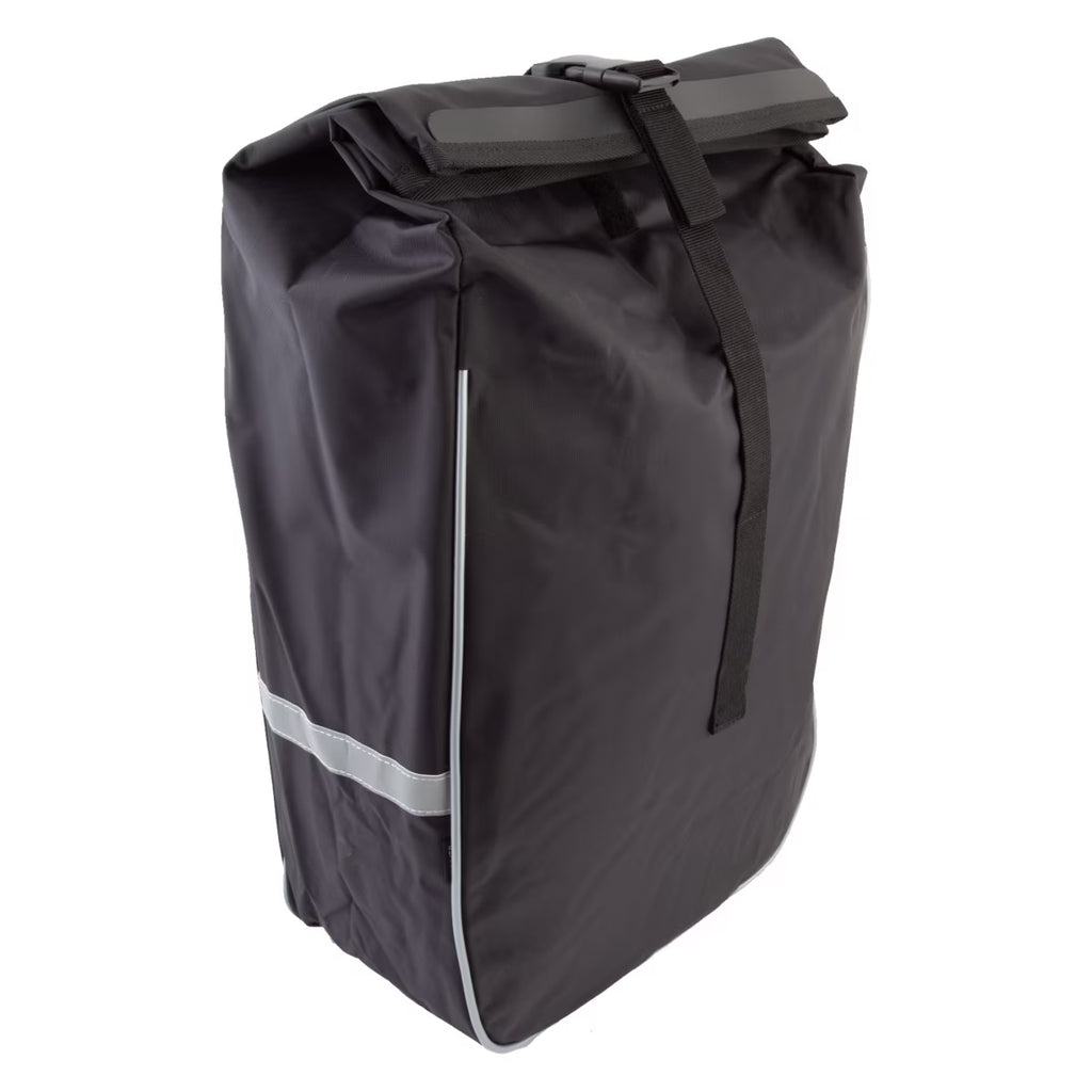 Waterproof Rear Bicycle Pannier Bag Black Reflective E425