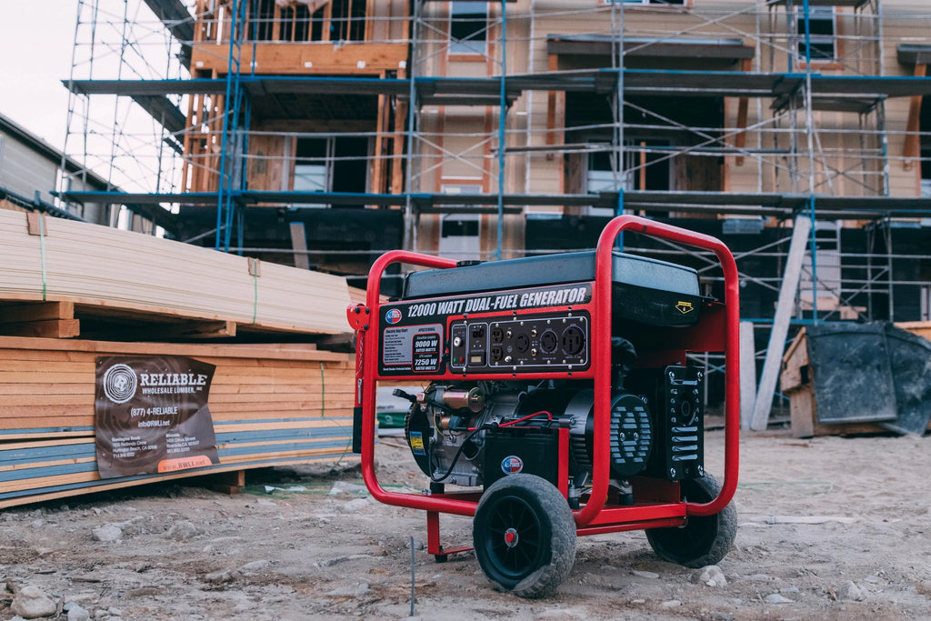 12000 Watt Dual Fuel Portable Generator with Electric Start T8282