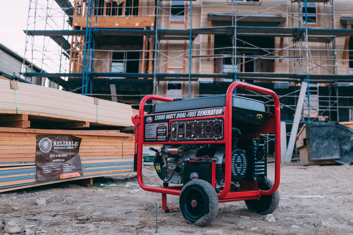 12000 Watt Dual Fuel Portable Generator with Electric Start T8282