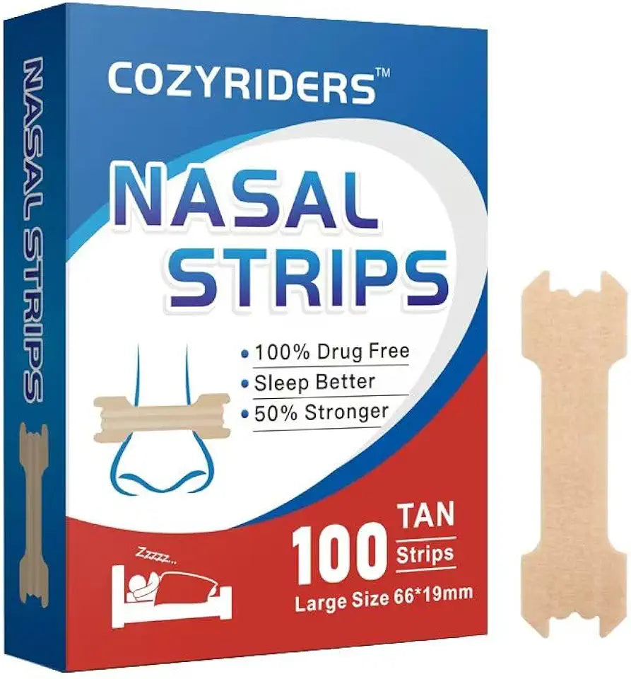 100 Pack Drug-Free Nasal Strips P3405
