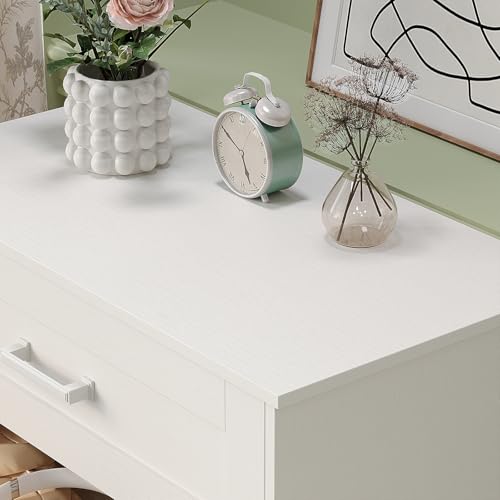White 5 Drawer Wood Dresser Y48036
