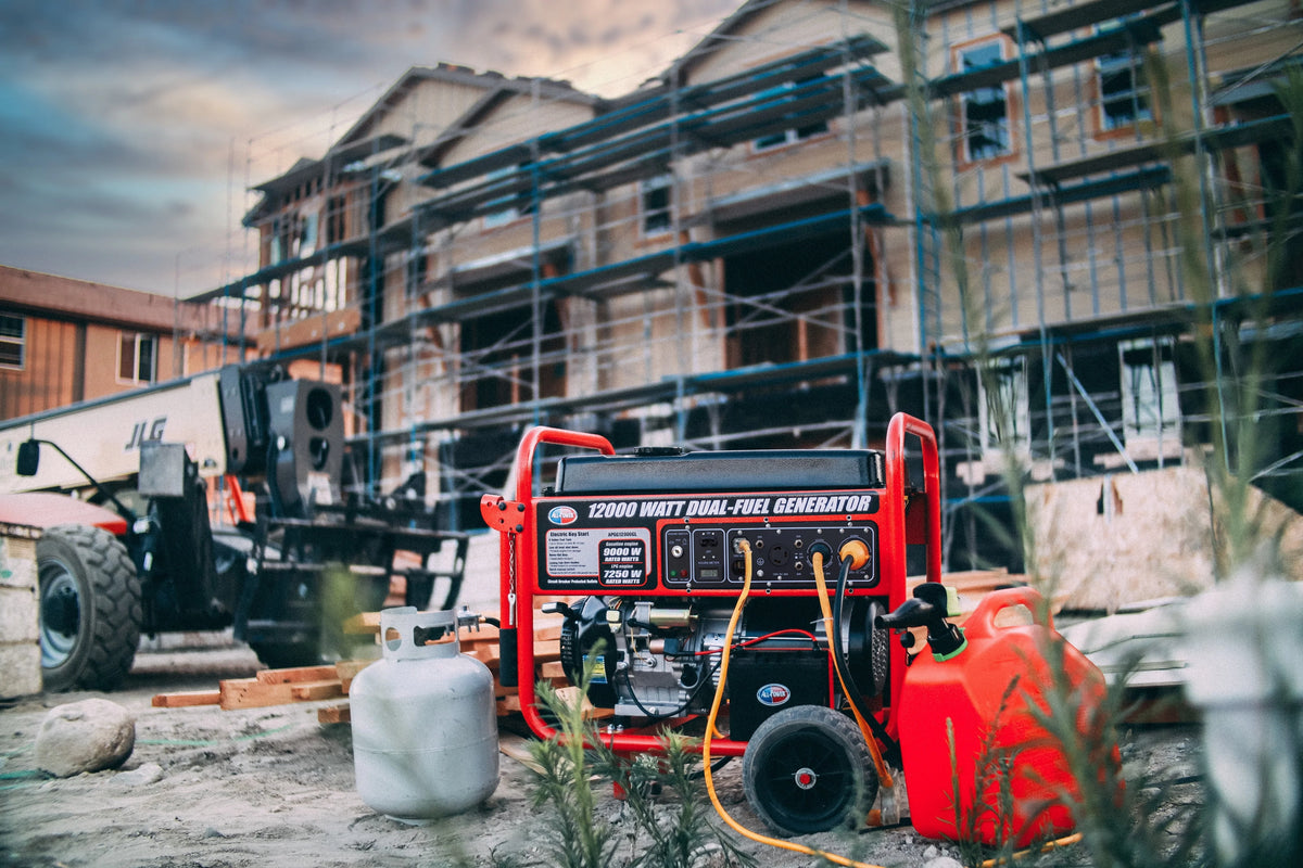 12000 Watt Dual Fuel Portable Generator with Electric Start T8282