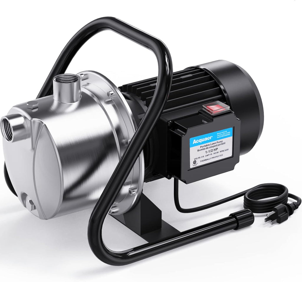 1.5HP Portable Stainless Steel Shallow Well Pump W498386