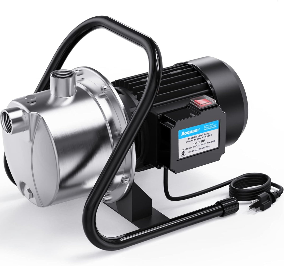 1.5HP Portable Stainless Steel Shallow Well Pump W498386