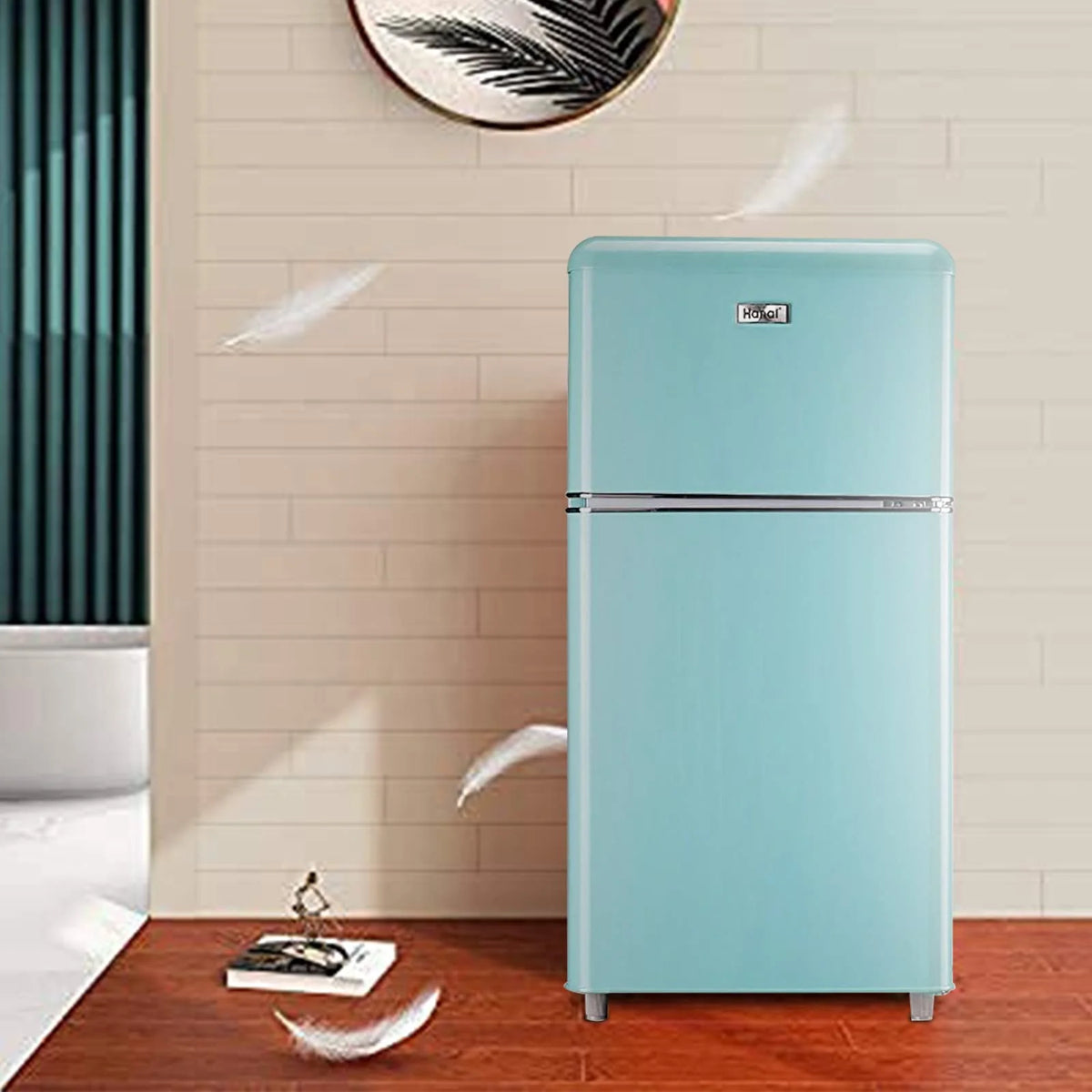 3.2 Cu.Ft 2 Doors Compact Refrigerator with Freezer W626853