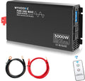 3000W Pure Sine Wave Power Inverter DC 12V to AC 110V-130V with Wireless Remote Control and LCD Display P9717