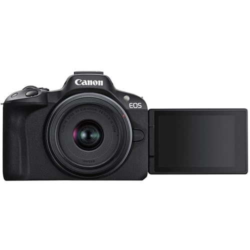Black Mirrorless Camera with RF-S 18-45mm and RF-S 55-210mm Lens Kit O571969