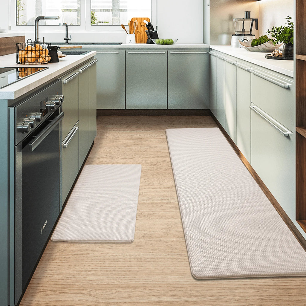 Anti Fatigue Kitchen Mat 2 Pieces Non Skid Washable Gray T4065