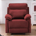 Red Fabric Manual Recliner F621