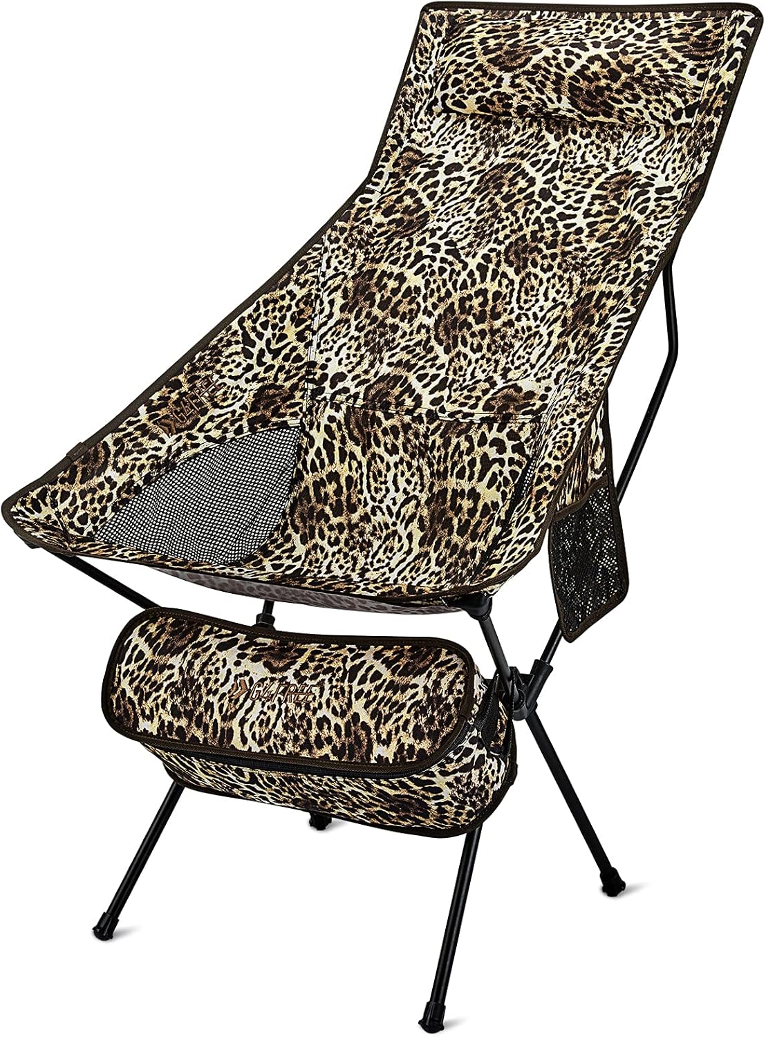 Lightweight Portable High Back Camping Chair with Headrest & Pocket A44314
