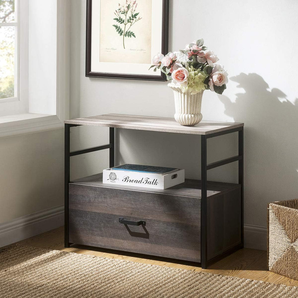 Large Filing Cabinet with Top Open Shelf and Drawer Z99407