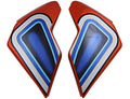 Icon Airflite Helmet Shield Sideplate Covers El Centro Blue N35916