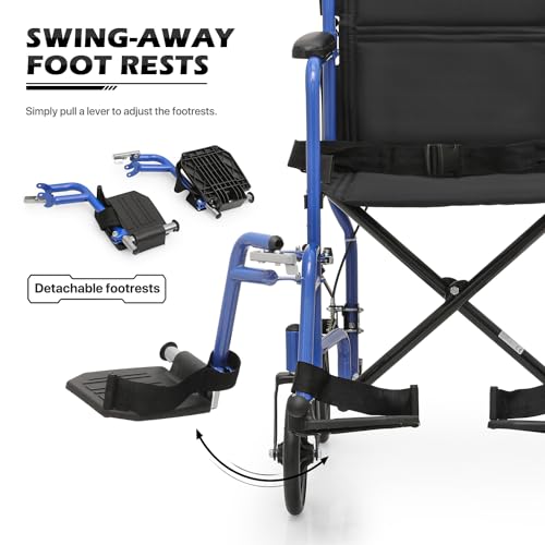 Lightweight 16 Inch Seat Wheelchair with Locking Hand Brakes T291304