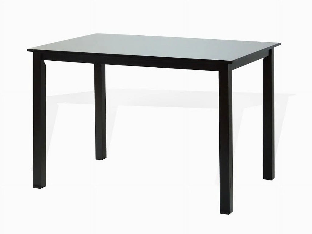 Espresso Rectangular Dining Table and 3 Wood Chairs and Stained Bench Z8996