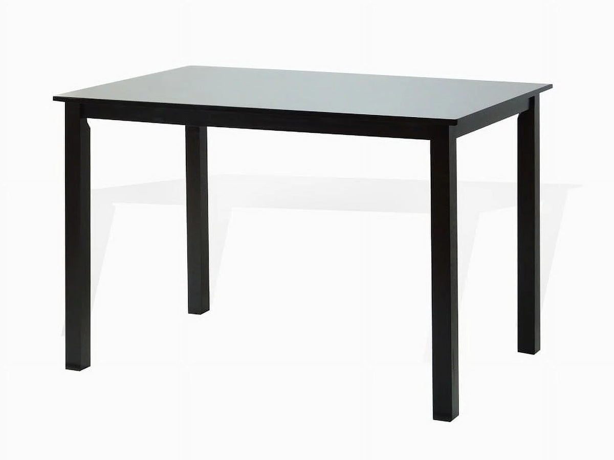 Espresso Rectangular Dining Table and 3 Wood Chairs and Stained Bench Z8996