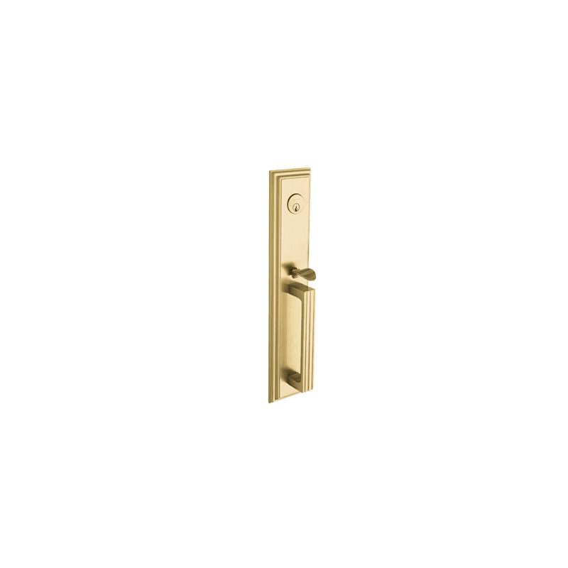 Satin Brass Exterior Trim Handle C1496