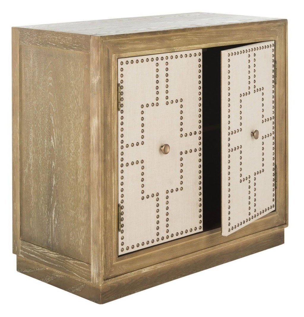 Antique Beige 2-Door Chest F2711