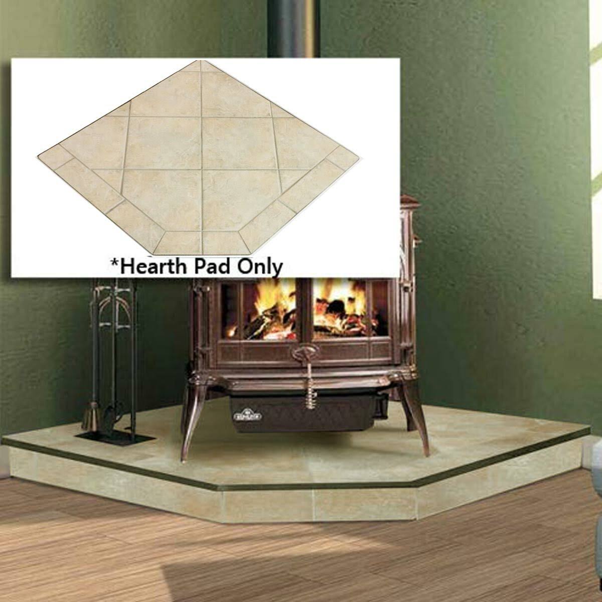 40'' x 40'' Single Cut Corner Hearth Pad S3385