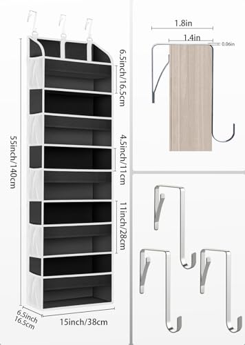 Over The Door Storage Organizer with 5 Pockets 10 Mesh Pockets K20305