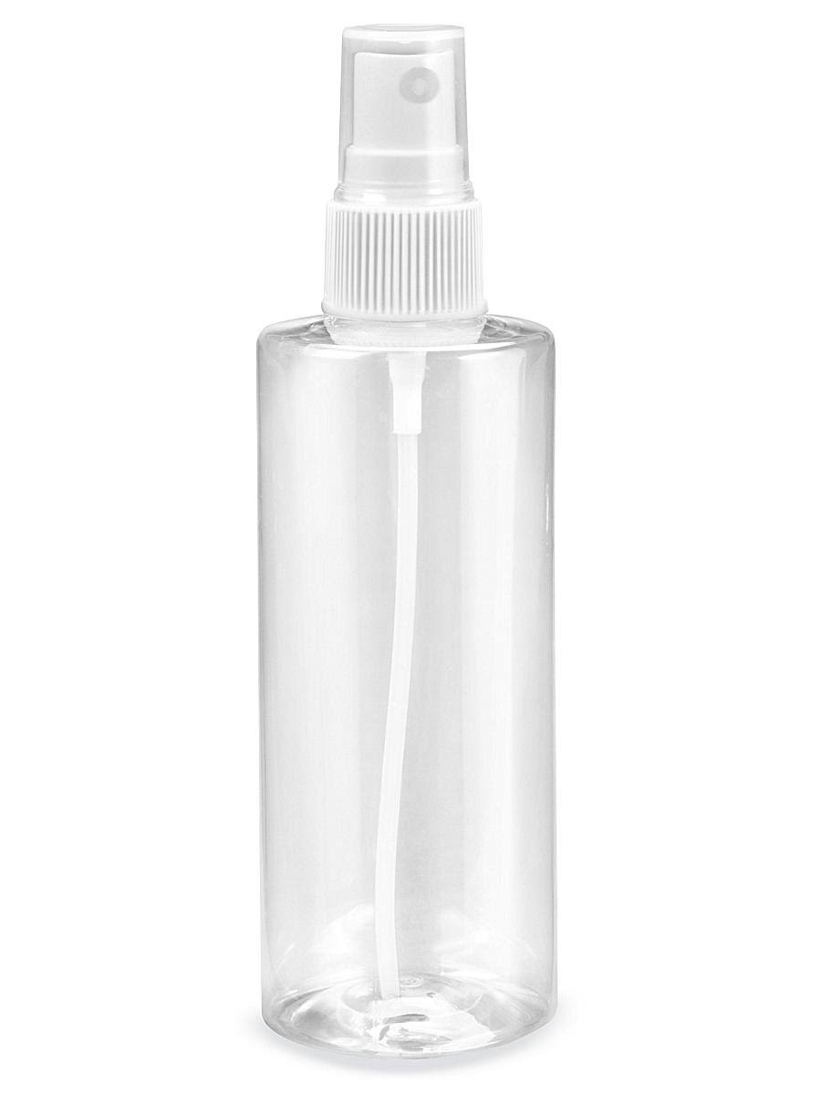 Clear Cylinder Spray Bottles 4 oz Case of 48 D31962