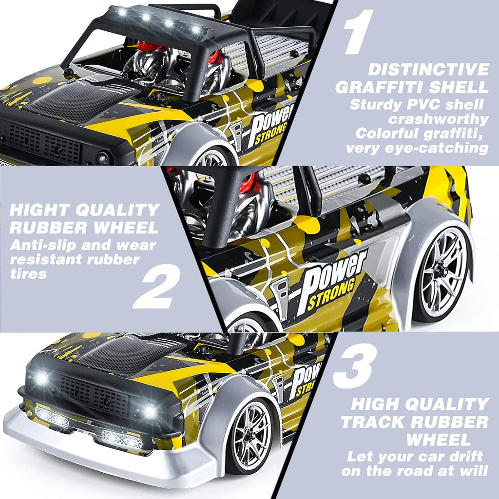 1/16 Scale RC Drift Car 2.4GHz High Speed Offroad M84446