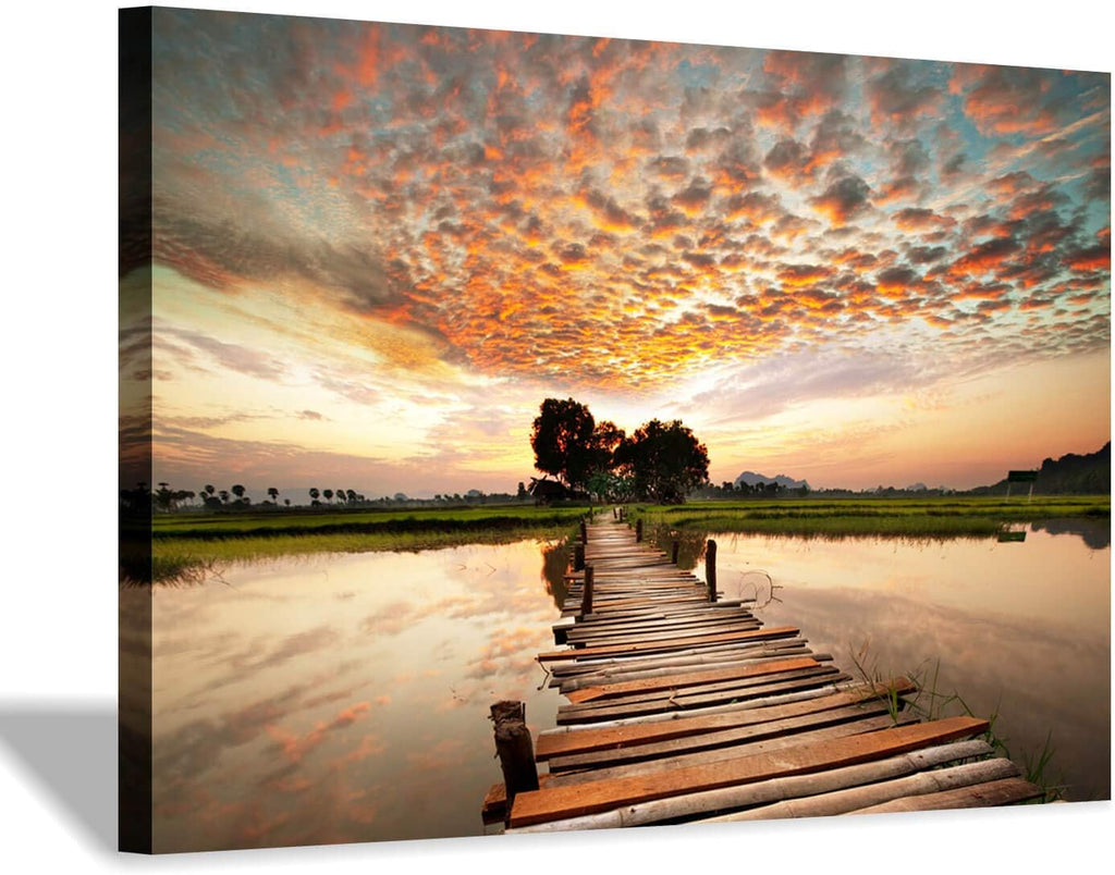 Landscape Art Print on Canvas, 18” x 24” x 1 Panel I192