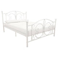 White Full Metal Bed R87124