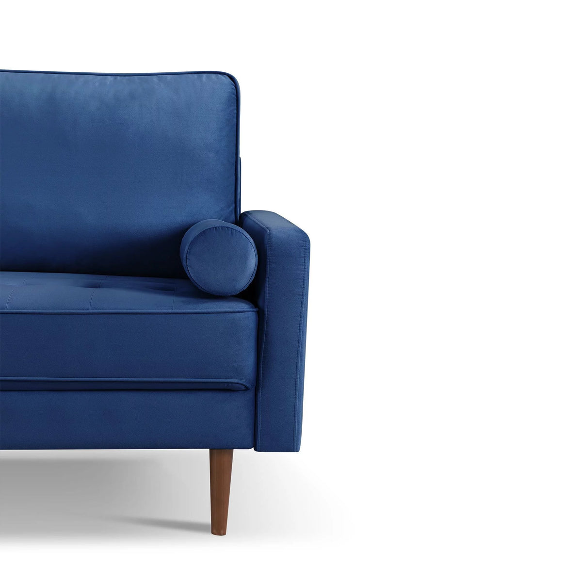 69" Tufted Velvet Sofa with Bolster Pillows G789