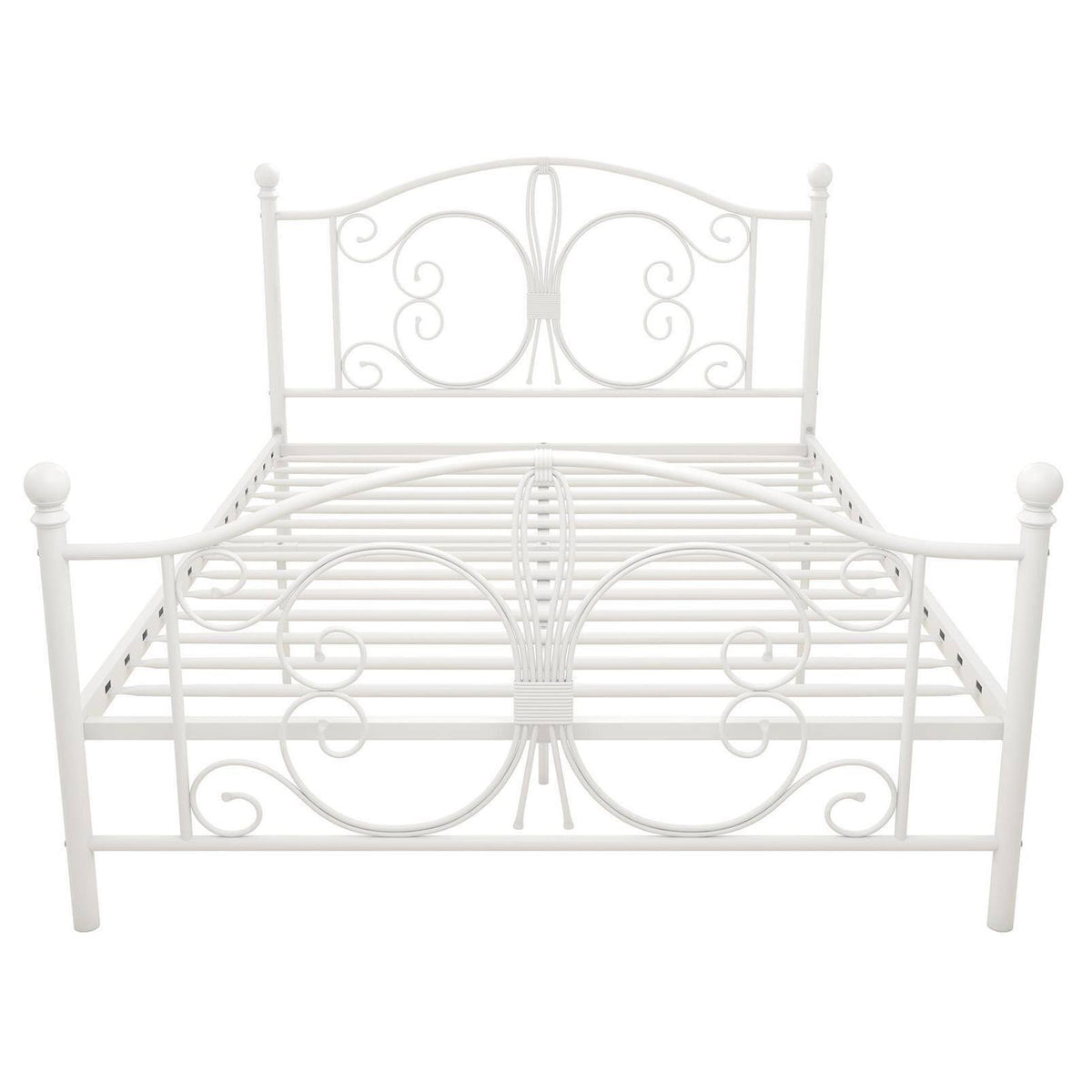 White Full Metal Bed R87124