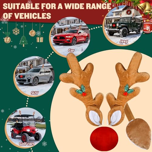 17 Inch LED Reindeer Antlers Car Decoration B167489