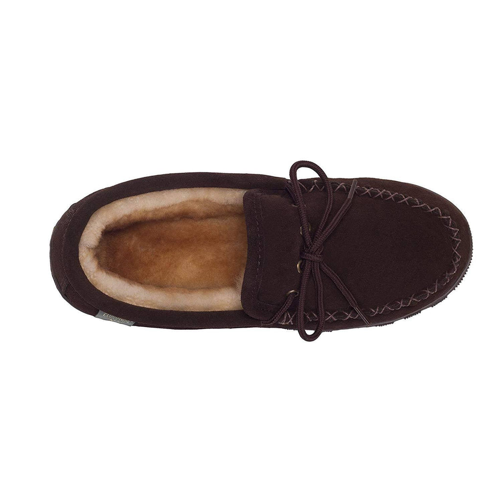Black Sheepskin Moccasin, Size 13 B70431