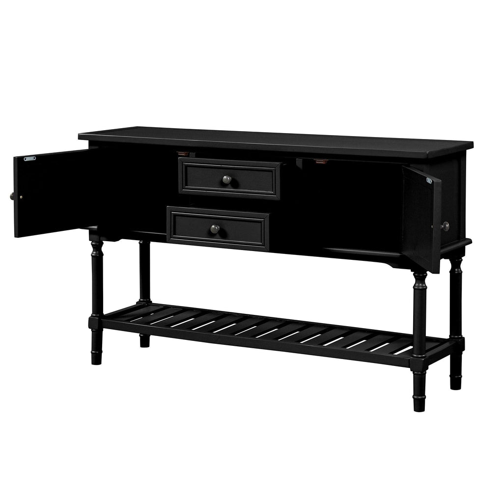 Black 47'' Sofa Table Console Table R92091