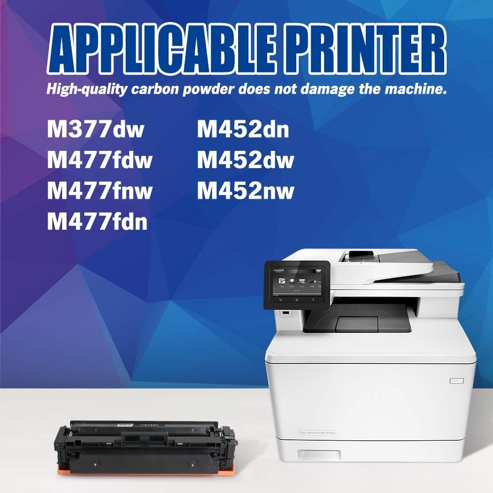 2PK Black Toner Cartridge for HP 410A 410X CF410A X17816