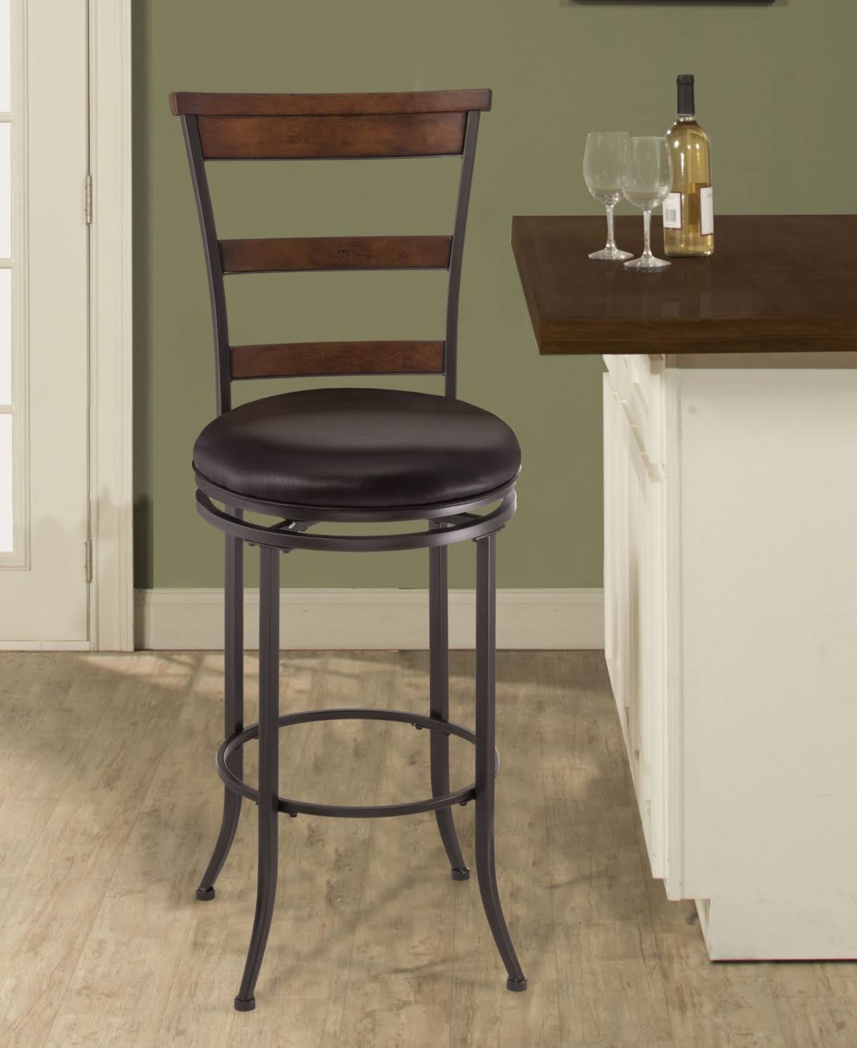 Swivel Ladder Back Bar Stool O285008